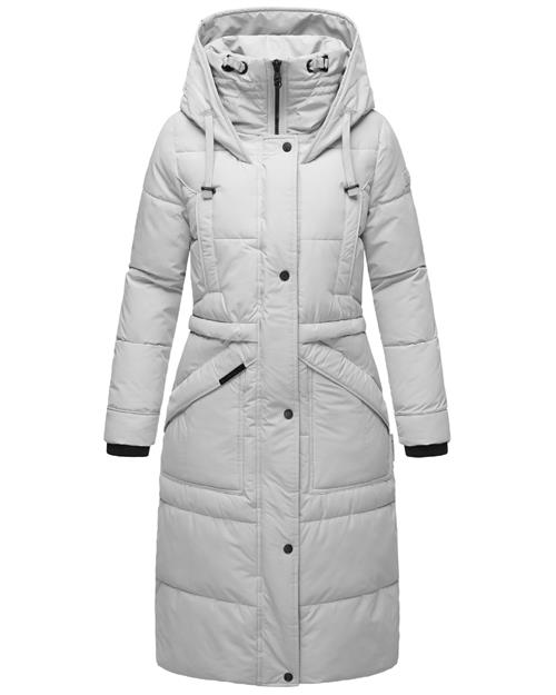 MARIKOO Vinterfrakke 'Ayumii'  lysegrå / sort