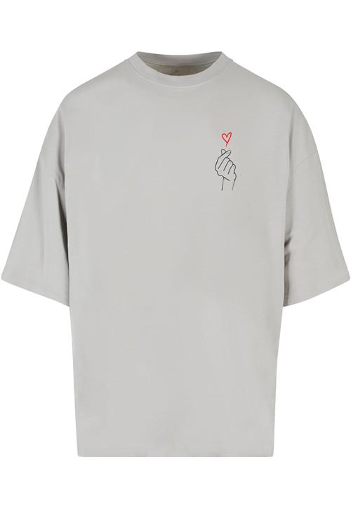 Merchcode Bluser & t-shirts 'K Heart'  grå / rød / sort