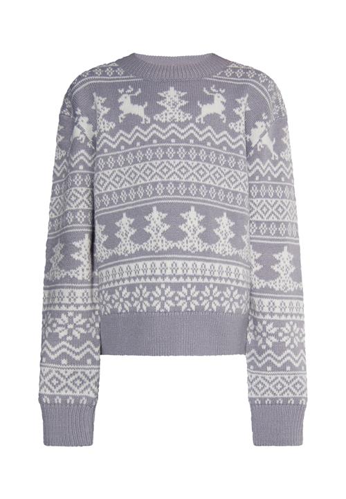 myMo KIDS Pullover 'Mimo'  grå / hvid