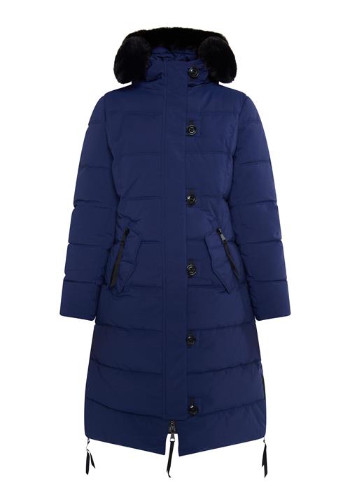 usha BLUE LABEL Vinterfrakke 'Fenia'  marin / sort