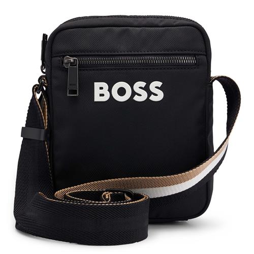 BOSS Skuldertaske 'Catch 3.0'  sort / hvid