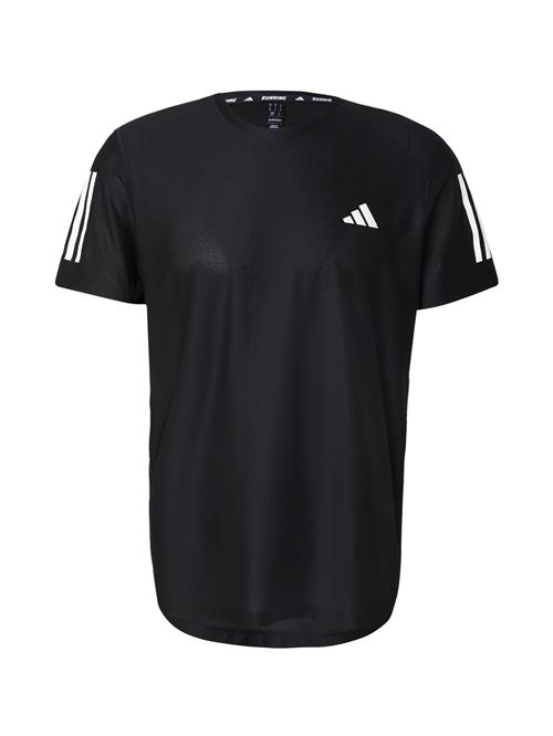 ADIDAS PERFORMANCE Funktionsskjorte 'Own the Run'  sort / hvid