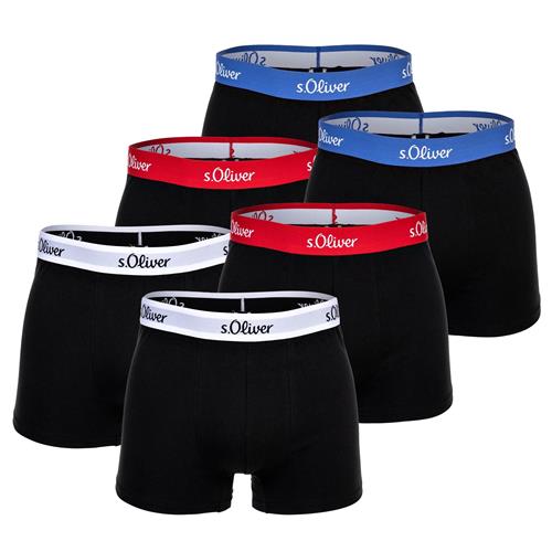 s.Oliver Boksershorts  blå / brandrød / sort / hvid