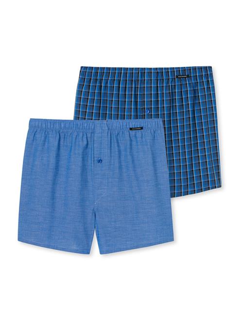 SCHIESSER Boksershorts  royalblå / lyseblå / sort / hvid