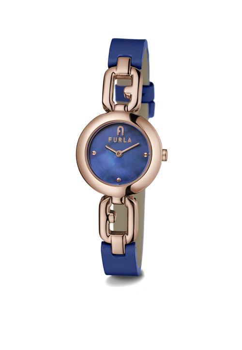 FURLA Analogt ur 'ARCO CHAIN'  mørkeblå / guld