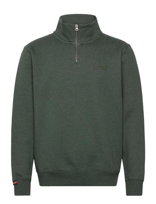 Essential Logo Half Zip Superdry Green