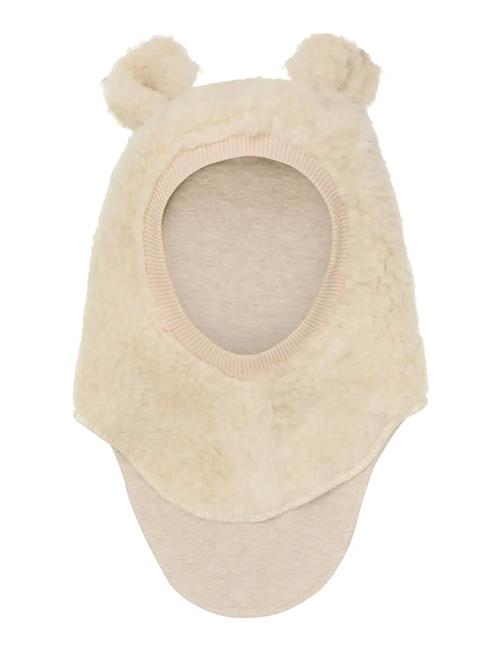 Balaclava Ears Wool Teddy Huttelihut Cream
