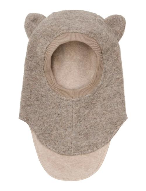 Balaclava Ears Wool Huttelihut Beige