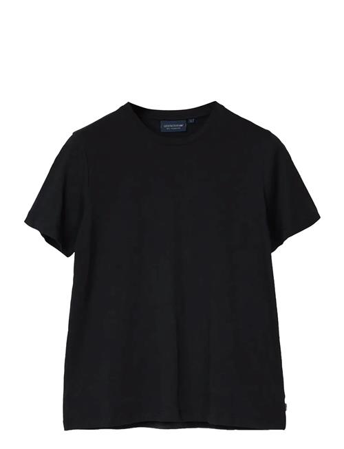 Cotton-Modal Blend Casual Tee Lexington Clothing Black
