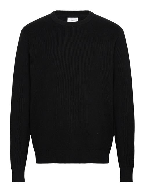 Rib Knitted O-Neck Knit Lindbergh Black