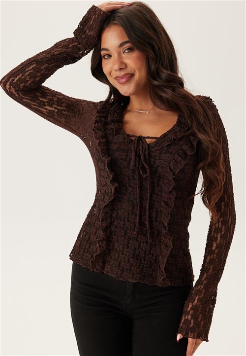 BUBBLEROOM Lace Frill Top