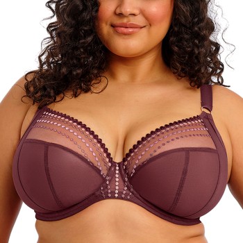 Elomi BH Matilda Underwired Plunge Bra Mørkrørd O 75 Dame