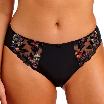 Fantasie Trusser Magdalena Brief Sort blomstret Medium Dame