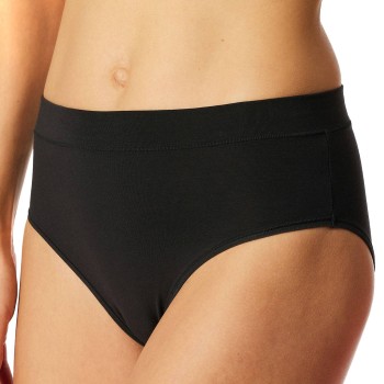 Schiesser Trusser Unique Cotton Rio Brief Sort bomuld Large Dame