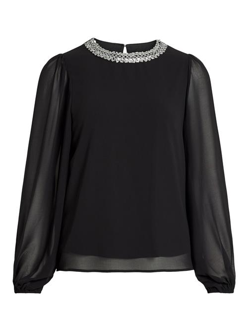 Se VILA Bluse  sort / sølv ved About You