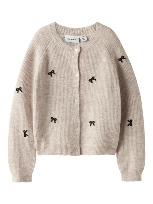 NAME IT Strikket Cardigan Rifey Cement