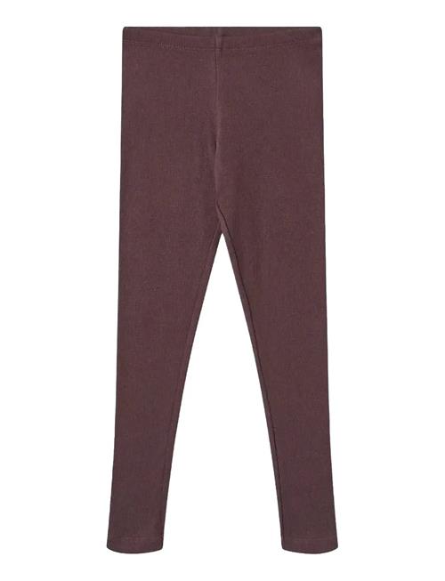 Rib Leggings Maddy Wheat Burgundy