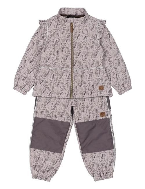 Thermal+ Frill Set Aop Mikk-line Grey