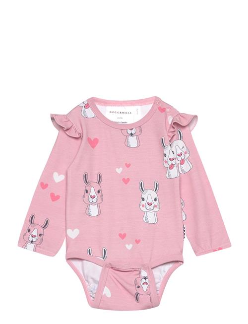 Bamboo Bodu Flounce L.s Pink Lama Geggamoja Pink