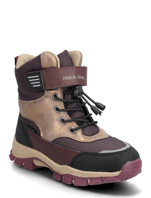 Winter Boot Tex Velcro Mikk-line Burgundy