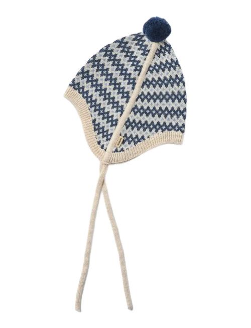 Knit Bonnet Liro Wheat Blue