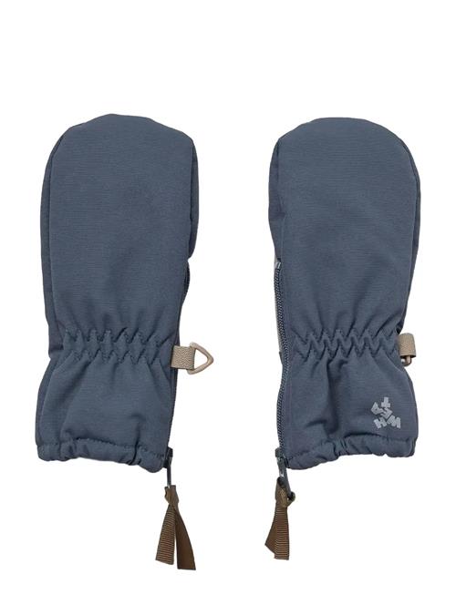 Technical Mittens Zipper Wheat Navy