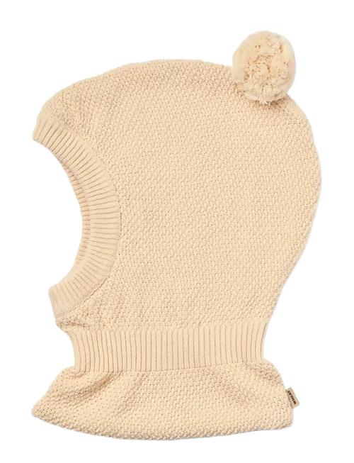 Knitted Balaclava Pomi Wheat Cream
