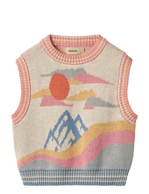 Jacquard Vest Maria Wheat Cream