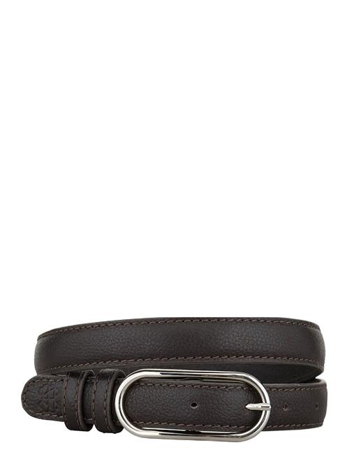 Grain Nola Leather Belt Becksöndergaard Brown