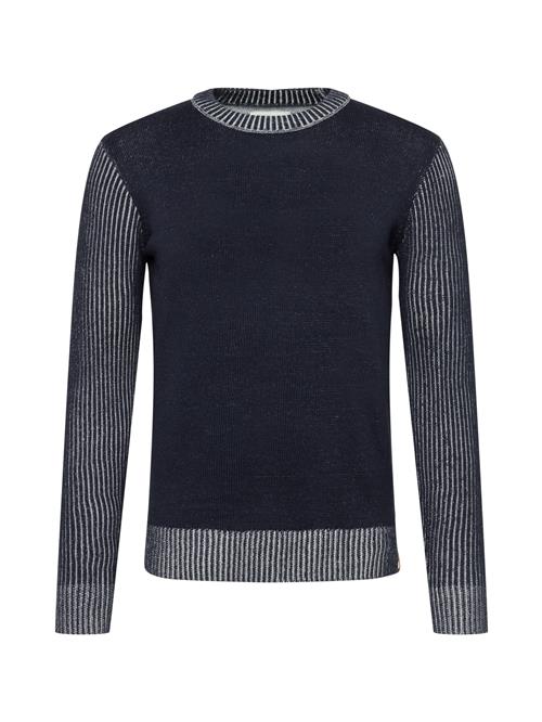TOM TAILOR Pullover  natblå / hvid