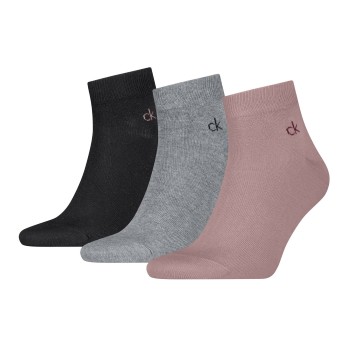 Calvin Klein Strømper 3P Classic Quarter Socks For Men Flerfarvet Str 43/46 Herre