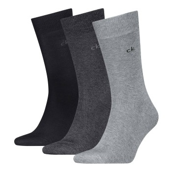 Calvin Klein Strømper 3P Classic Socks For Men Grå Str 43/46 Herre
