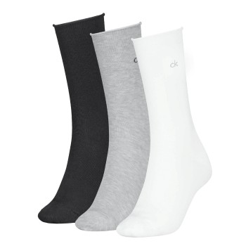 Calvin Klein Strømper 3P Classic Socks For Women Sort/Hvid Str 39/42 Dame