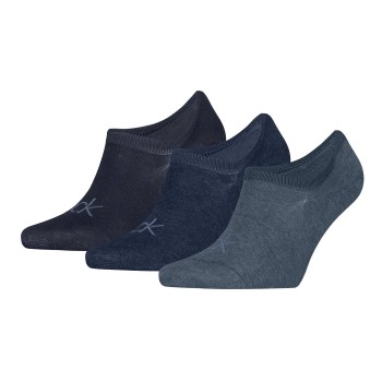 Calvin Klein Strømper 3P Footie Men Socks High Cut Marine/Blå Str 43/46 Herre