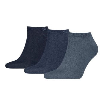 Calvin Klein Strømper 3P Sneaker Socks For Men Marine/Blå Str 39/42 Herre