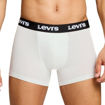 Levis 2P Repeat Logo Boxer Brief Hvid bomuld Large Herre