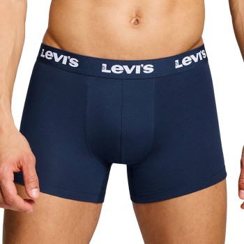 Levis 2P Repeat Logo Boxer Brief Marineblå bomuld Small Herre