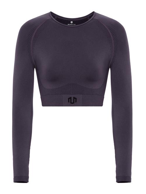 MOROTAI Funktionsbluse 'Naikan'  blomme / sort