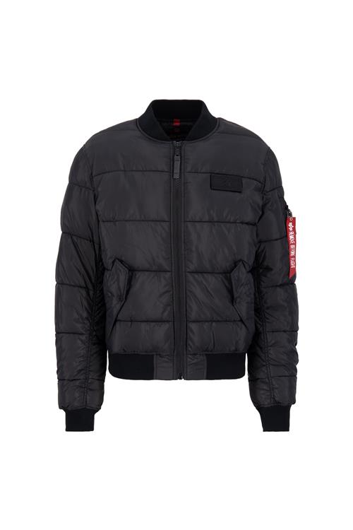 ALPHA INDUSTRIES Overgangsjakke 'MA-1'  sort