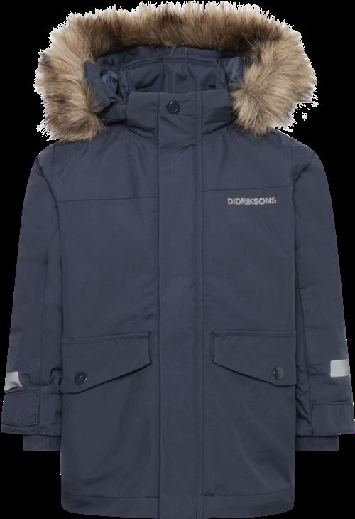 Didriksons Bjärven Kids 4 Parka Navy  Navy-100 cm  Marineblå  100 cm  unisex
