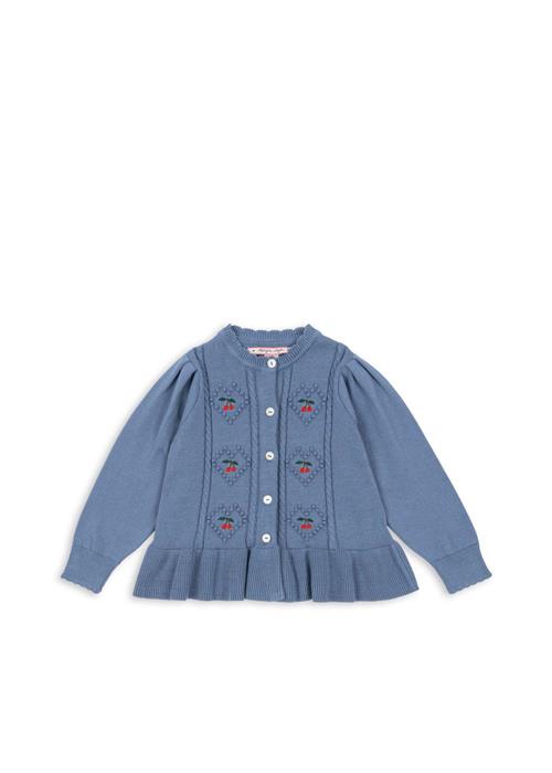 Konges Sløjd GOTS Soleil Cardigan Country Blue  Country Blue 18 months  Blå  18 måneder  kvinde