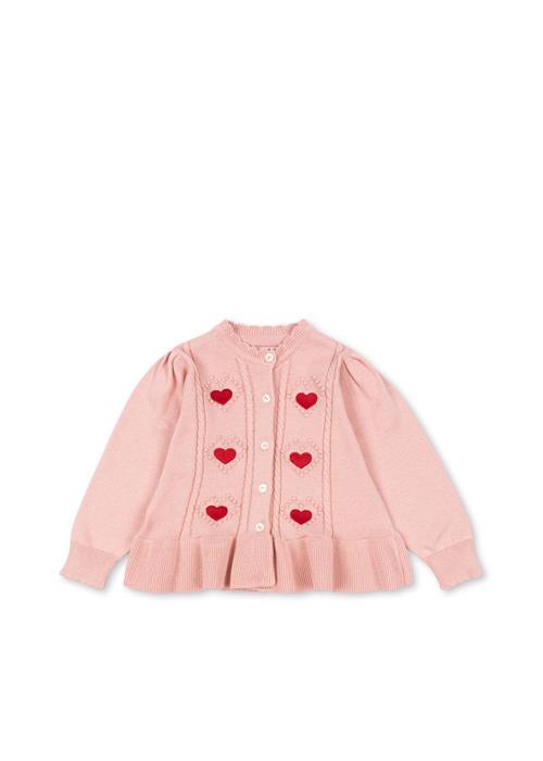 Konges Sløjd GOTS Soleil Cardigan Silver Pink  Silver Pink 12 months  Lyserød  12 måneder  kvinde