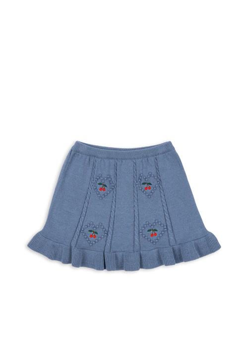 Konges Sløjd GOTS Soleil Strikket Nederdel Country Blue  Country Blue 2 Y  Blå  2 år  kvinde