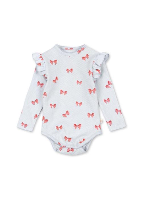 Konges Sløjd GOTS Sui Frill Body Rosia Blue Bow  Rosia Blue Bow 2 Y  Blå  2 år  kvinde