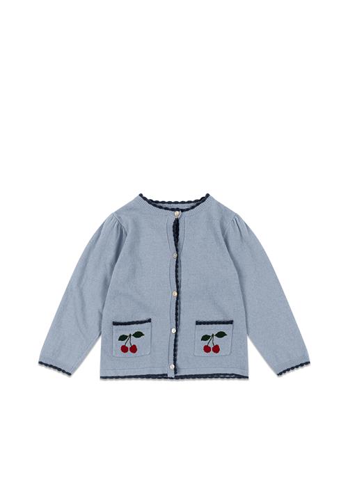 Konges Sløjd Alexa Strikket Cardigan Blue Fog  Blue Fog 2 Y  Blå  2 år  kvinde