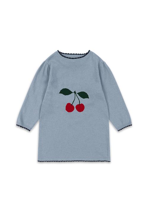 Konges Sløjd Alexa Strikket Kjole Blue Fog  Blue Fog 5-6 Y  Blå  5-6 år  kvinde