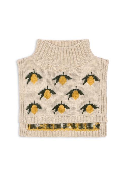 Konges Sløjd Belou Strikket Halsvarmer Lemon  Lemon 5-8 Y  Beige  5-8 år  unisex
