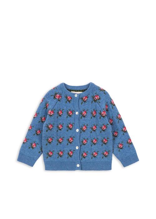 Konges Sløjd Belou Strikket Cardigan Rosie Shade  Rosie Shade 2 Y  Blå  2 år  kvinde