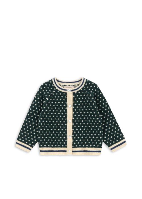 Konges Sløjd Billi Strikket Cardigan Green  Green 4 Y  Grøn  4 år  mand