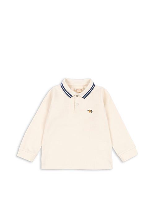 Konges Sløjd GOTS Florian Polo Med Lange Ærmer Antique White  Antique White 18 months  Hvid  18 måneder  mand